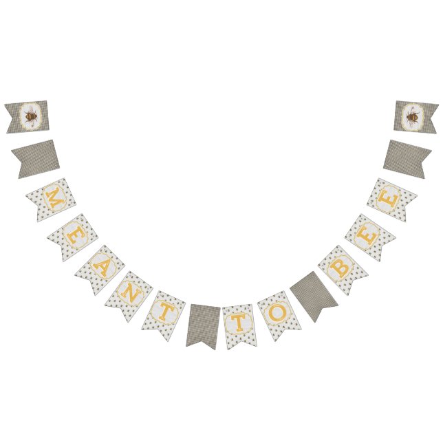 Bandeirinha Pretende-se Abelhar - Banner Preto e Branco (Todos)