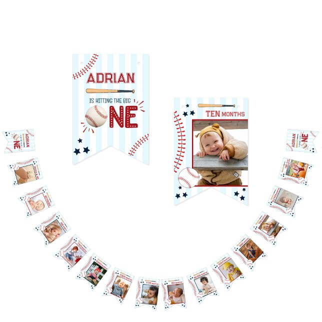 Bandeirinha Primeiro aniversario Bonito 12 Meses de Encaminham (Criador carregado)