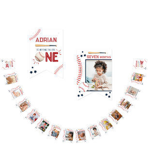 Bandeirinha Primeiro aniversario Bonito 12 Meses de Encaminham