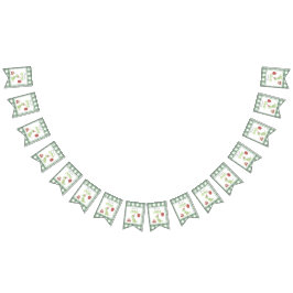 Bandeirinha Primeiro aniversario de Dinossauro de Aquarela