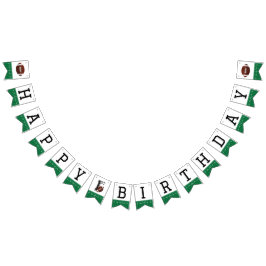 Bandeirinha Primeiro Ano de Baixo no Futebol Feliz Banner de A