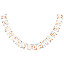 Bandeirinha Pumpkin Birthday Banner Garland