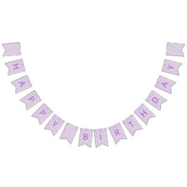 Bandeirinha Purple Bow Coquette Birthday 