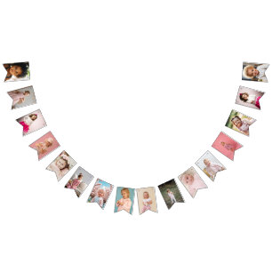 Bandeirinha Qualquer Celebração Foto Personalizada de Aniversá