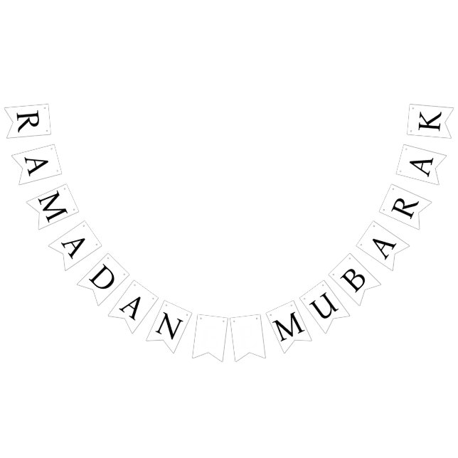 Bandeirinha Ramadan Mubarak (Todos)