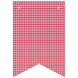 Bandeirinha Red e White Gingham.