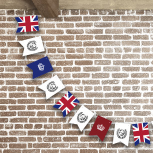 Bandeirinha Rei Carlos III, Coroa e União Britânica Jack