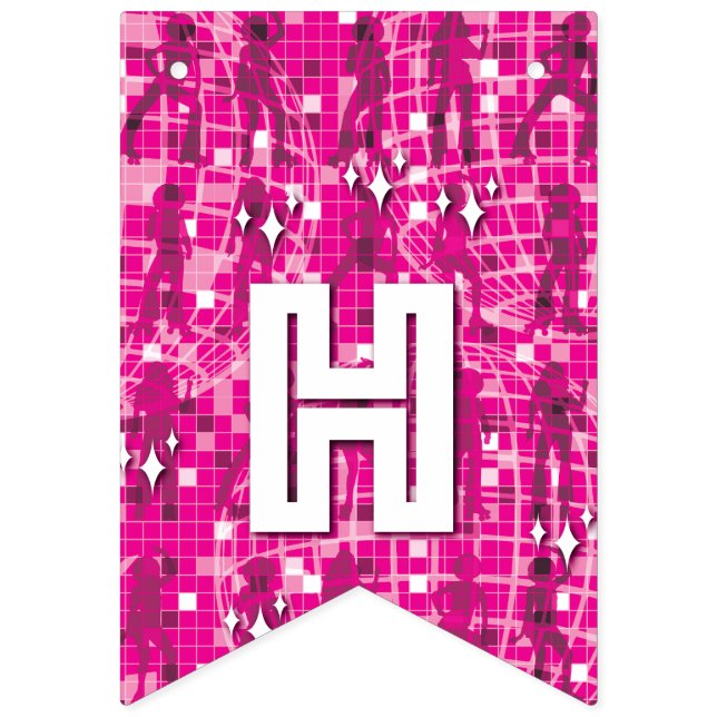 BANDEIRINHA RETRO DISCO PARTY BUNTING 2 PAVILHÕES (Segunda Bandeira)