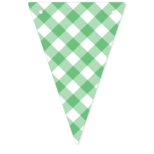 Bandeirinha Retro Gingham Summer Green (Primeira Bandeira)