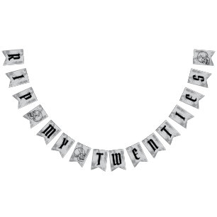 Bandeirinha RIP Meu Funeral da década de 20 Pensava Banner de