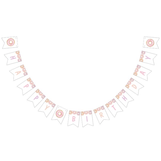 Bandeirinha Rosquinha Cresce Parabéns Festa de Aniversário (Todos)