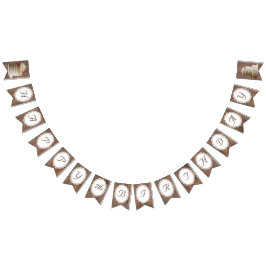 Bandeirinha Rustic Lace Country Birthday