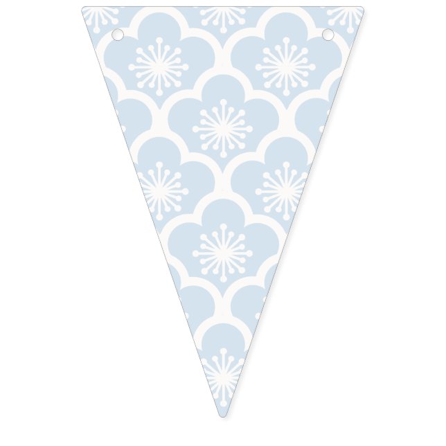 Bandeirinha Sakura Suave Neutro - Azul Pó (Primeira Bandeira)