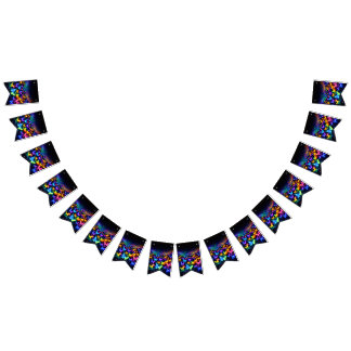 Bandeirinha Schmetterlings wimpl in Neonfarben