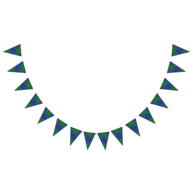 Bandeirinha Scottish Clan Barclay Hunando Tartan (Todos)