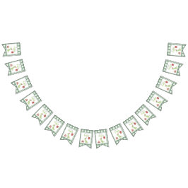 Bandeirinha Segundo aniversário de Dinossauro de Aquarela