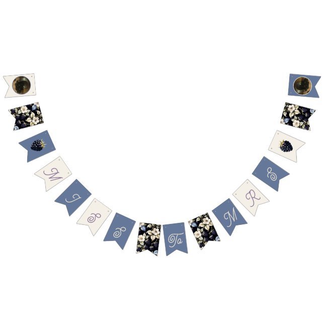 Bandeirinha Senhorita à Sra. Chá de panela Floral Blackberry (Todos)