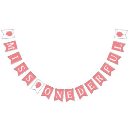 Bandeirinha Senhorita Onelinda primeiro aniversario Balões Cri