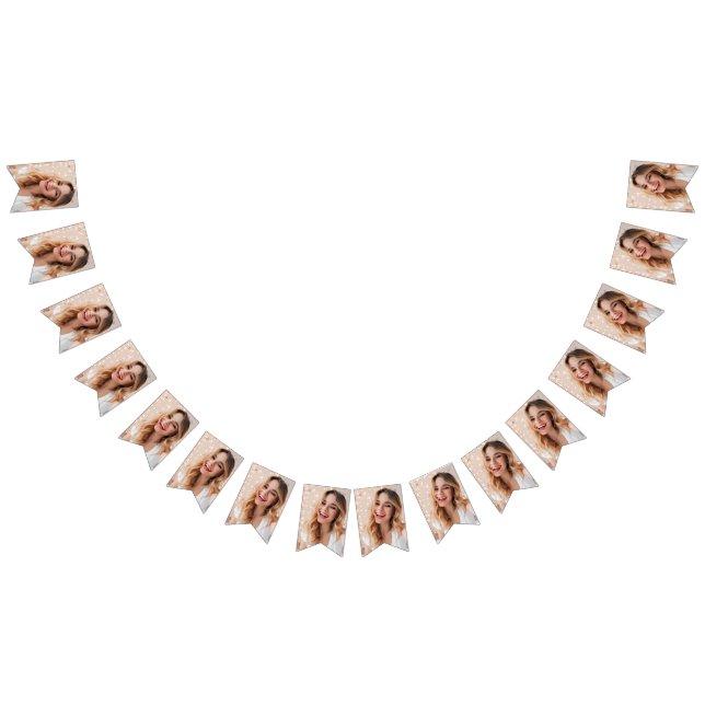 Bandeirinha Seu rosto em um aniversário personalizado (Todos)