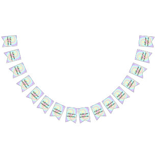 Bandeirinha Simples acrilato de fluido adicione seu nome de te