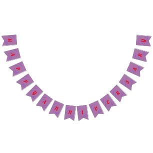 Bandeirinha simples e elegante aniversário feliz