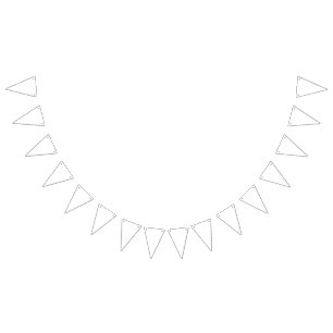 Bandeirinha Simplesmente Branco Cor Sólida Personalizar