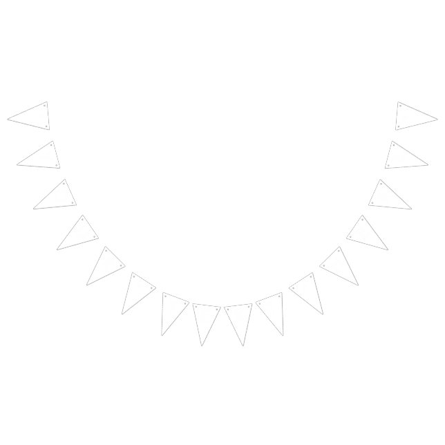 Bandeirinha Simplesmente Branco Cor Sólida Personalizar (Todos)