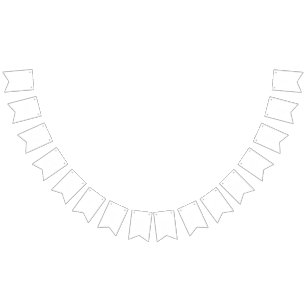 Bandeirinha Simplesmente Branco Cor Sólida Personalizar
