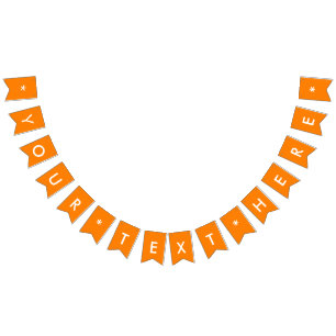 Bandeirinha Simplesmente Cor Sólida Laranja Personalize-A