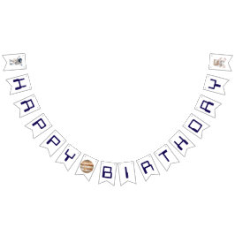 Bandeirinha Sinais de Parabéns de Aniversário Feliz Exterior