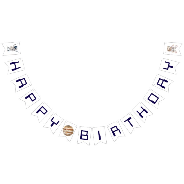 Bandeirinha Sinais de Parabéns de Aniversário Feliz Exterior (Todos)