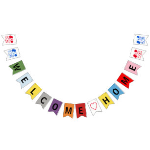 Bandeirinha Sinal de boas-vindas ao lar