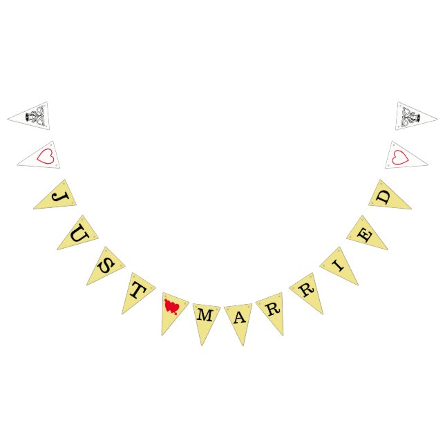 Bandeirinha sinal de RECEM CASADOS (Todos)