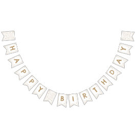 Bandeirinha Sinalizador de Bunting Pontos de Aquarela de Fawn 