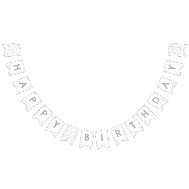 Bandeirinha Sinalizador de Bunting Pontos de Aquarela de Fog C (Todos)