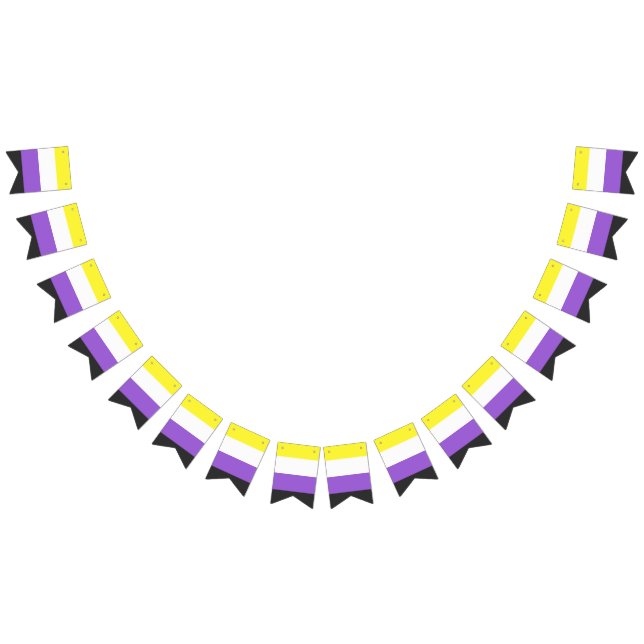 Bandeirinha Sinalizador de Orgulho Não Binário (Todos)