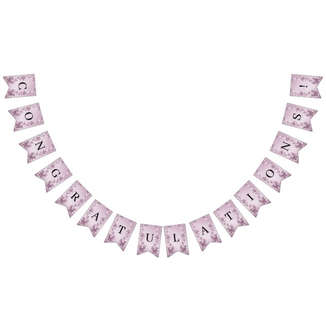 Bandeirinha Sinalizador de Recipiente de Folhagem Floral Rosa (Todos)