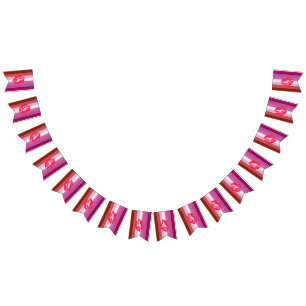 Bandeirinha Sinalizador do Orgulho Lésbico Lipstick