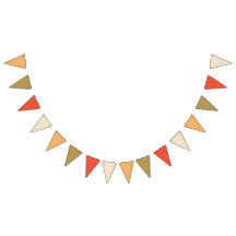 Sinalizadores de Banner de Bunting Laranja Apricot