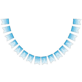 Bandeirinha Sinalizadores de Bunting do Chá de fraldas de Nuve