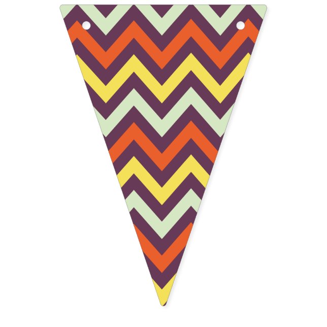 Bandeirinha Sinalizadores de Bunting do Padrão Chevron (Primeira Bandeira)