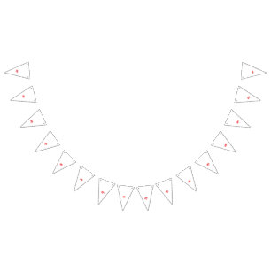 Bandeirinha Sinalizadores de Bunting Personalizados   Decor de