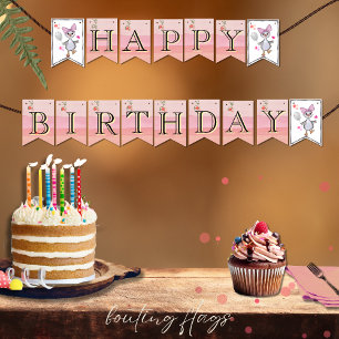 Bandeirinha Sinalizadores de Festa de aniversário do ganso do 