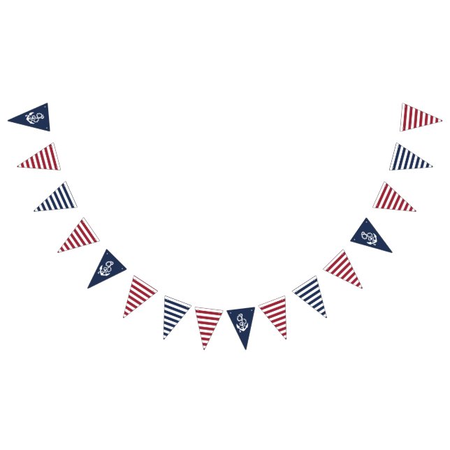 Bandeirinha Sinalizadores náuticos vermelhos, brancos e azuis (Todos)