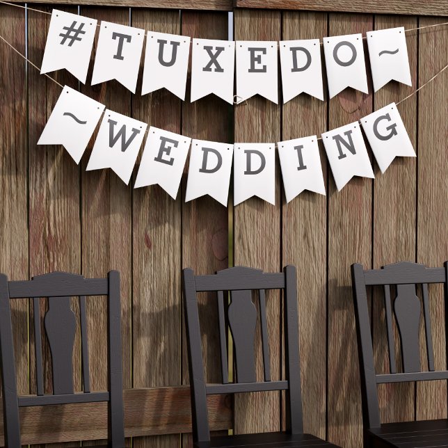 Bandeirinha Sinalizadores simples de casamento (fun party bunting banner to flap in the wind or hang on the wall.)