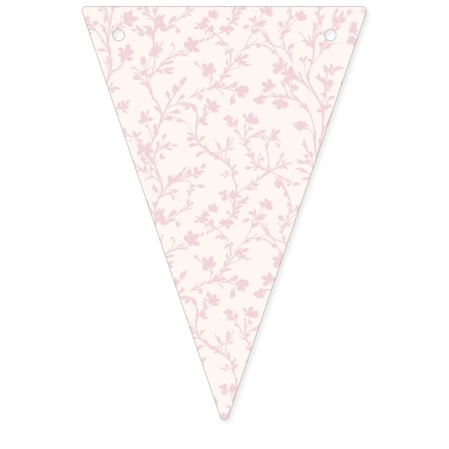 Bandeirinha Soft Meadow Blush Rosa - Neutro (Primeira Bandeira)
