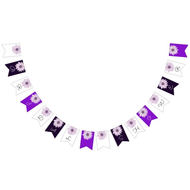 Bandeirinha Sombras do Chá de panela Floral de Margarida Púrpu (Todos)