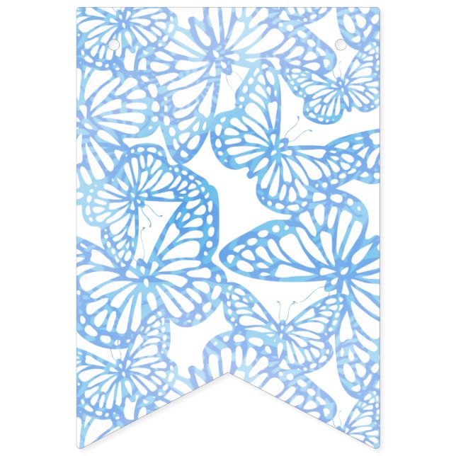 Bandeirinha Sonhos De Borboleta (Azul) (Primeira Bandeira)