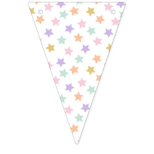 Bandeirinha Star Confetti (Pastel)
