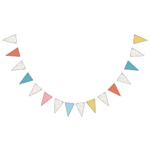 Bandeirinha Star Confetti (Retro-sólidos)